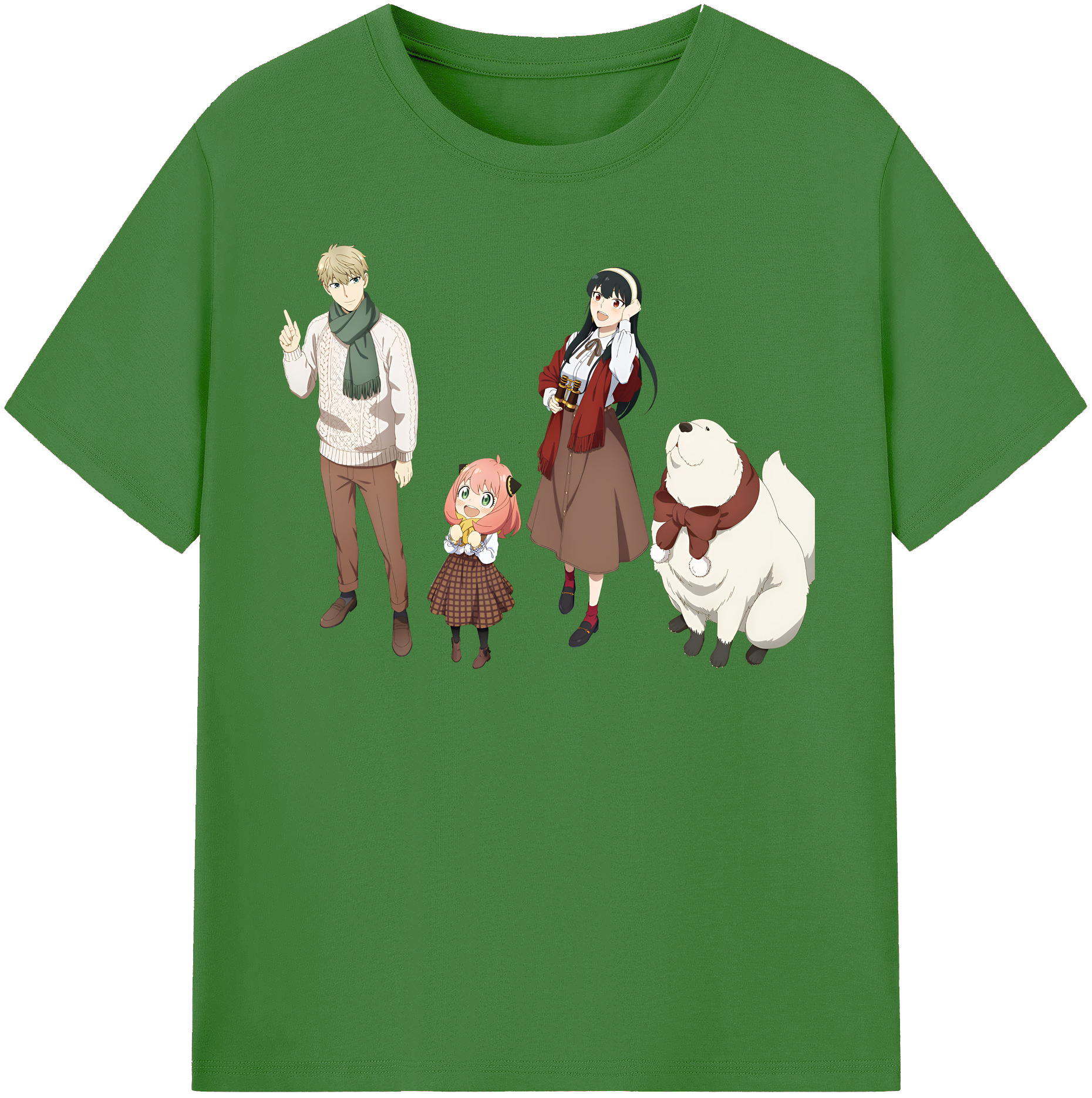 （画像用） SPY×FAMILY间谍家家酒 レディースカジュアルプリントTシャツ（綿100％）